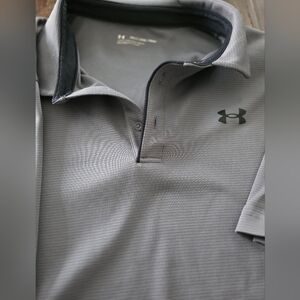 Under Armour Men's Gray Polo Shirt